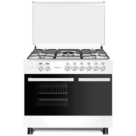 Cucina 5 fuochi a gas 90×60 Forno a gas porta bombola Bianco L90BT5GB - Foto 1