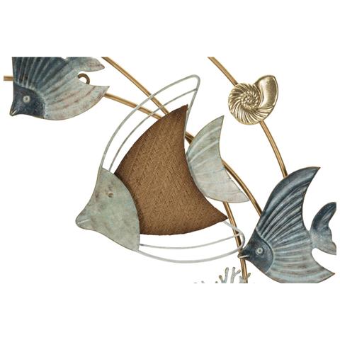 Pannello Da Muro Dory Con Pesci, Coralli E Stelle Marine, 61x86 Cm - Foto 2