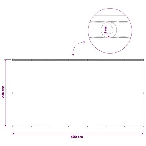 Schermo di Privacy per Balcone 200 x 400 cm - Foto 6