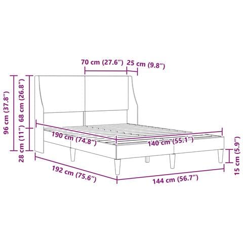 Struttura del letto con testiera piastre di collegamento - Foto 9
