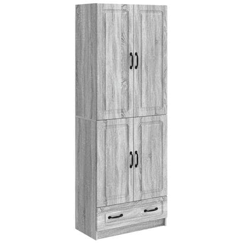 Set di armadi 2 pcs Sonoma grigio Legno ingegnerizzato - Foto 1