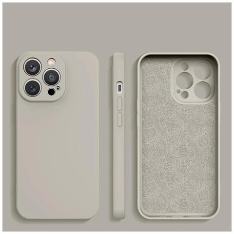 Custodia In Silicone Per Iphone 14 Plus, Colore Sabbia. - Foto 2