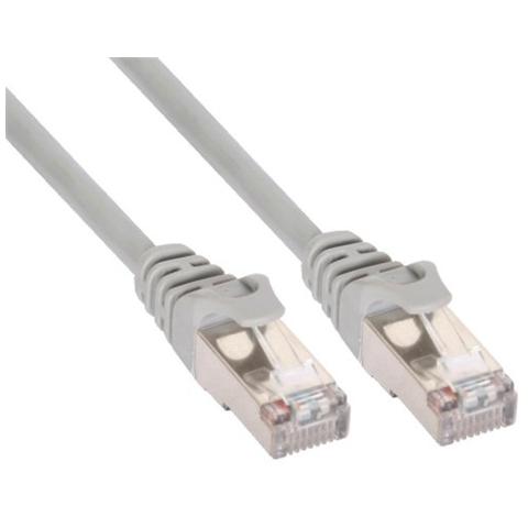 cavo patch per rete dati lan cat. 5e, 2x rj45, schermatura futp, colore grigio, 2m - Foto 1