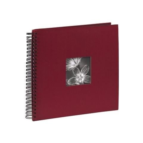 Fine Art spirale bordeaux 36x32 50 pagine nere 090144 - Foto 2
