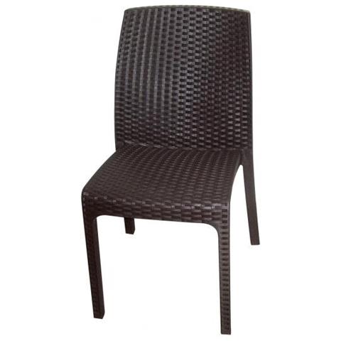 Sedia Virginia In B: rattan Colore Brown - Foto 2