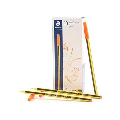 Confezione da 10 Penna SFERA NORIS STICK colore Arancione - Foto 2
