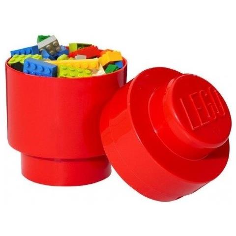 Contenitore Mattoncino 1 Rotondo Colore Rosso - Foto 2