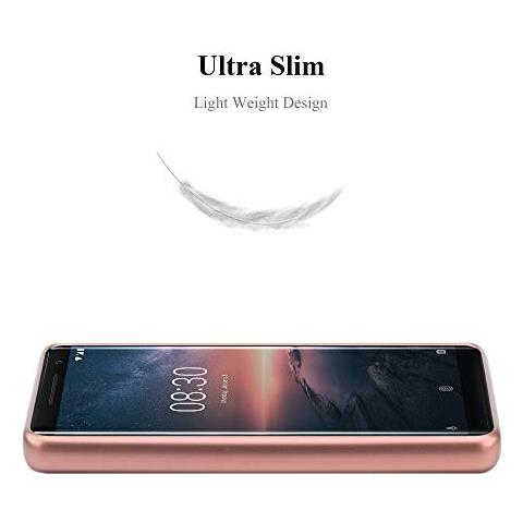 Cadorabo Custodia Compatibile Con Nokia 8 Sirocco In Oro Rosa Metallico - Coperchio Protettivo In Silicone Tpu Flessibile - Foto 2
