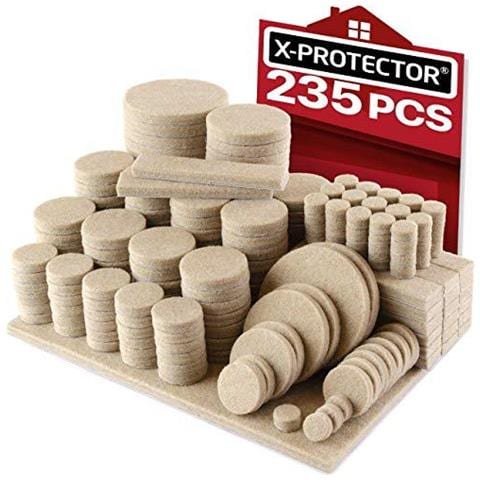 Mobili Pad Piano Protettori Della X-protezione 235 Pcs - Feltrini Per Le Gambe Delle Sedie - Mobili Premium Feltrini Per I Piedi Mobili - Quantit Enorme La Protezione Del Pavimento Pads - Proteggi Il Tuo Pavimenti In Legno - Foto 1