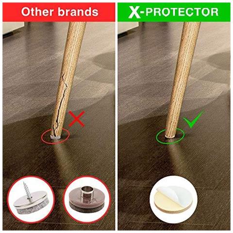 Mobili Pad Piano Protettori Della X-protezione 235 Pcs - Feltrini Per Le Gambe Delle Sedie - Mobili Premium Feltrini Per I Piedi Mobili - Quantit Enorme La Protezione Del Pavimento Pads - Proteggi Il Tuo Pavimenti In Legno - Foto 4