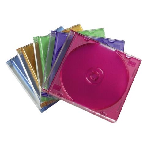 CD Slim Box Pack of 25, Coloured 1dischi Multicolore - Foto 3