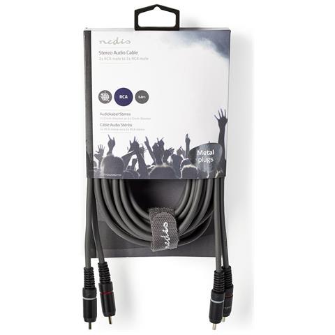 COTH24200GY50 cavo audio 5 m 2 x RCA Grigio - Foto 3