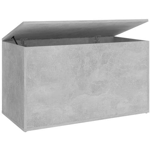 Cassapanca Grigio Cemento 84x42x46 cm in Legno Ingegnerizzato - Foto 1