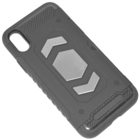 Maxy Custodia Defender Shell Alta Protezione Antiscivolo Magnetica Per Apple Iphone X - Xs Black - Foto 1