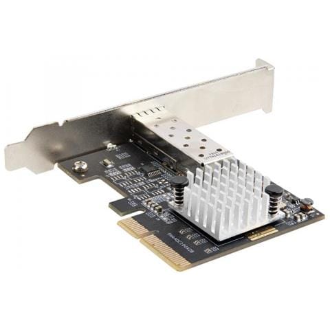 Scheda di Rete PCIe SFP+ 10G - Adattatore Ethernet con Porta SFP+, NIC PCIe Fibra Ottica 10Gigabit - SFP+ Aperto per Modulo e Cavi Conformi MSA, Scheda di Rete Gigabit PCI Express SFP+ - Foto 1