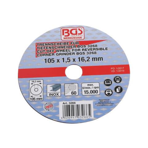 Disco Da Taglio Per Smerigliatrice - 105 Mm - 3266 - Foto 1