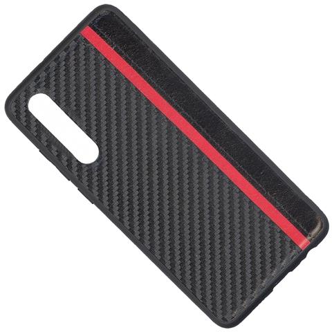 Custodia F-case Tpu Silicone Elegant Feber Cover Case Per Huawei P30 Carbon Black - Foto 1