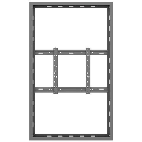 Custodia Serie M Pro da 55" a Parete Media Gabbia in Acciaio Colore Nero - Foto 2