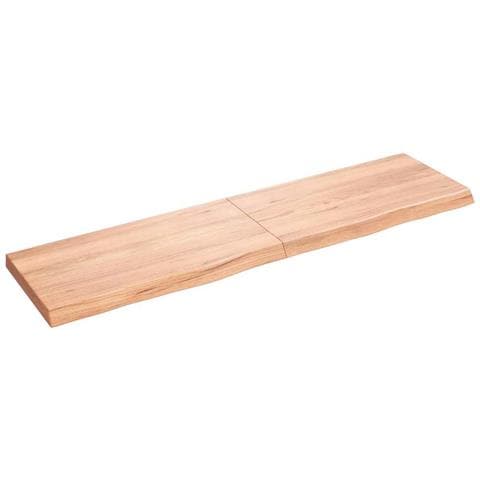 Ripiano Muro Marrone 120x30x (2-4) cm Massello Rovere Trattato - Foto 1