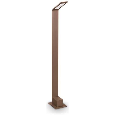 Paletto Contemporaneo Agos Alluminio Coffee Led 6,5w 3000k Ip54 - Foto 1