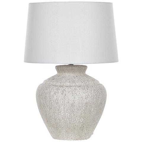 Lampada Da Tavolo Caine Ceramica Beige Chiaro - Foto 8