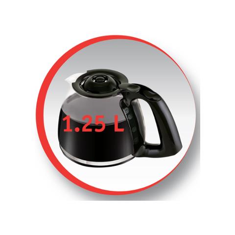 Macchina da caffè con filtro FG370811 Automatica /Manuale Capacità 1.25L 15 tazze Colore Nero /Acciaio inossidabile - Foto 2