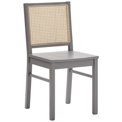 Set 2 Sedie Tre Stecche Legno Seduta Paglia Tinta Noce - Foto 1