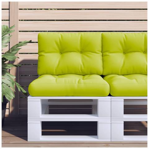 Cuscini Per Divani In Pallet 2 Pz Verde Intenso In Tessuto - Foto 1