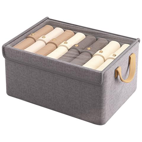 Scatola Portaoggetti Pieghevole Per Vestiti Con Coperchio  S - Foto 1