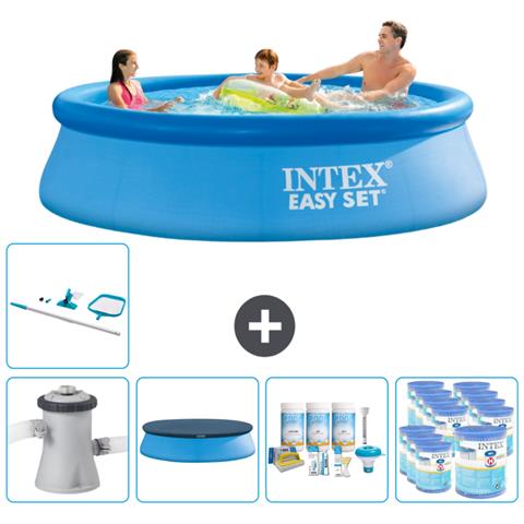 Piscina Fuori Terra - In Giro - 305x305x76 Cm - Blu - Include Accessori Coordinati Cb21 - Foto 1