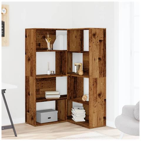 Lusso Casadino - Libreria A 4 Ripiani Legno Vecchio 85x85x140 Cm In Truciolare - Foto 2