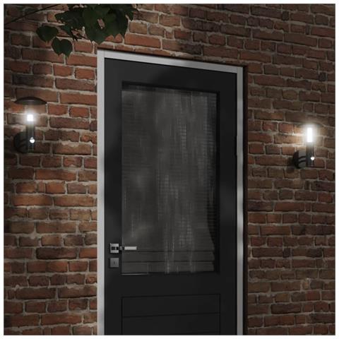 Applique Da Esterno Con Sensore Nera In Acciaio Inossidabile - Foto 7