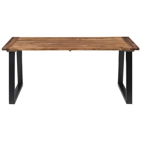 Tavolo Da Pranzo In Legno Massello Di Acacia 180x90 Cm - Foto 1