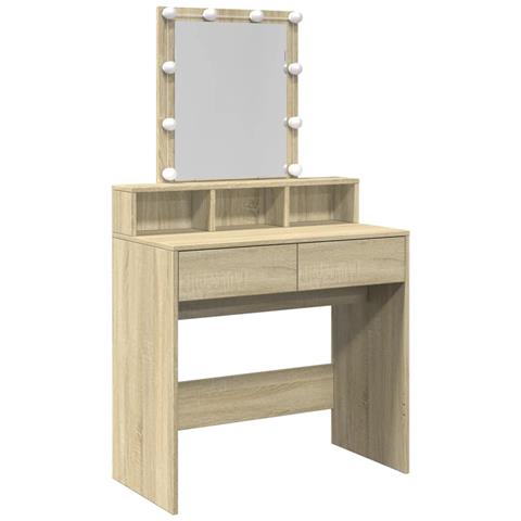 Toeletta Con Led Rovere Sonoma 80x41x144,5 Cm - Foto 1