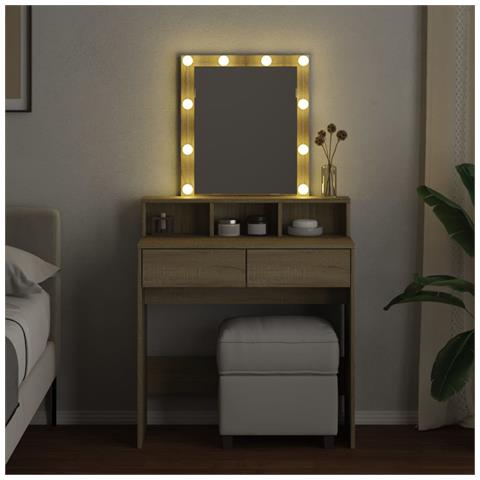 Toeletta Con Led Rovere Sonoma 80x41x144,5 Cm - Foto 2