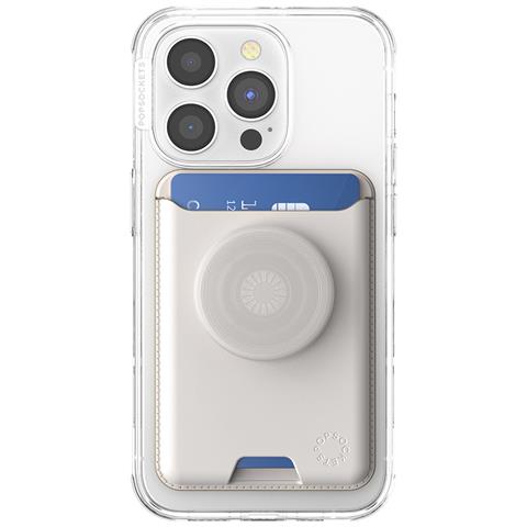 Porta Carte Magsafe Per Smartphone Serie Popwallet Softgoods, Beige - Foto 2