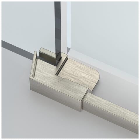 Box Doccia Angolare 110x110 Cm Apertura Due Ante Battenti H200 Cm Cristalli Trasparente 6 Mm Profilo Satinato Gioia - Foto 5