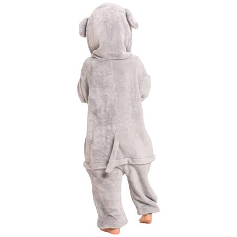 Pigiama Per Bambini Kigurumi Onesie Costume Topo Grigio 105-115 Cm - Foto 5