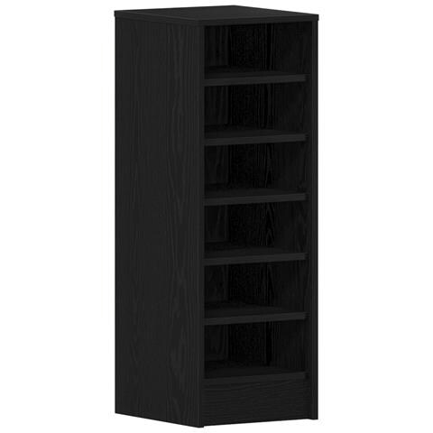 Mobile per Scarpe Nero Rovere 31,5x35x90 cm in Legno Ingenerizzato - Foto 1