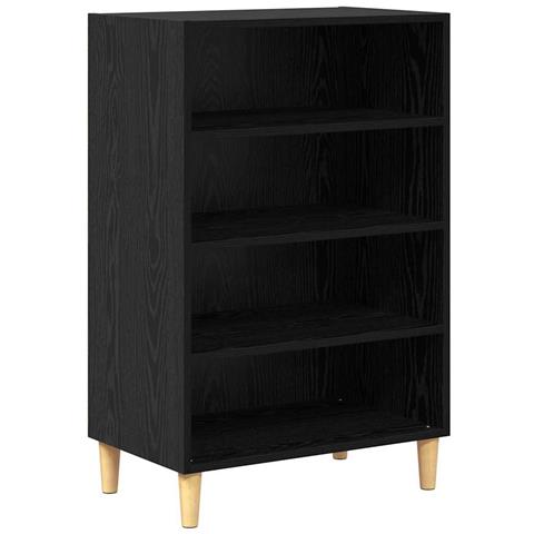 Credenza Rovere nero 57 x 35 x 89.5 cm Legno multistrato - Foto 1