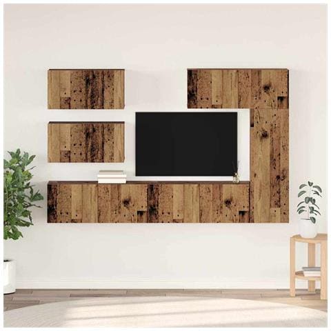 Set mobile TV 6 pcs Legno vecchio 30.5 x 30 x 90 cm - Foto 2