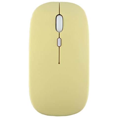 Tastiera Bluetooth Con Tasti Rotondi E Touchpad + Combo Mouse Bluetooth, Compatibile Con Ipad, Android E Altro Yellow - Foto 2