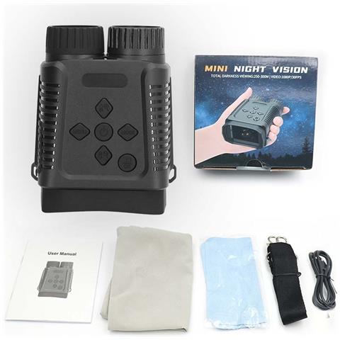 Mini Binocolo Per Visione Notturna Esterna: Telescopio rarossi Digitale 1080p Con Zoom 8x - Foto 5