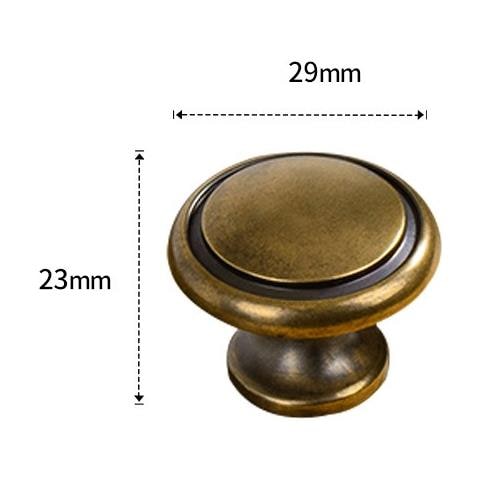 Set Di 4 Pomelli Per Cassetti In Lega Di Zinco Stile Vintage - Manopole Retrò Per Ferramenta Per Mobili - Foto 2