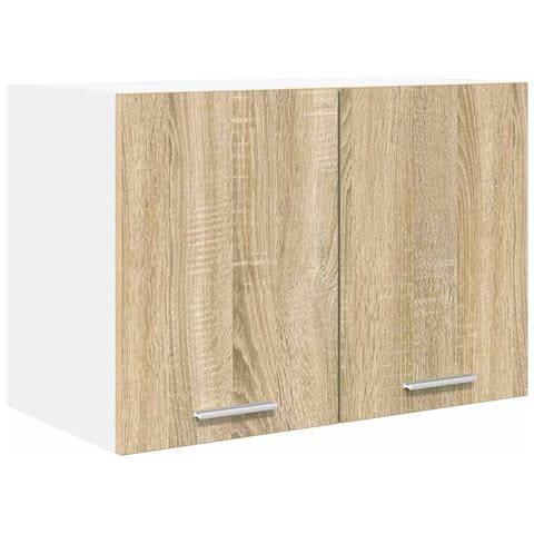 Armadio pensile Riga Quercia Sonoma e Bianca 60 x 31 x 40 cm - Foto 1