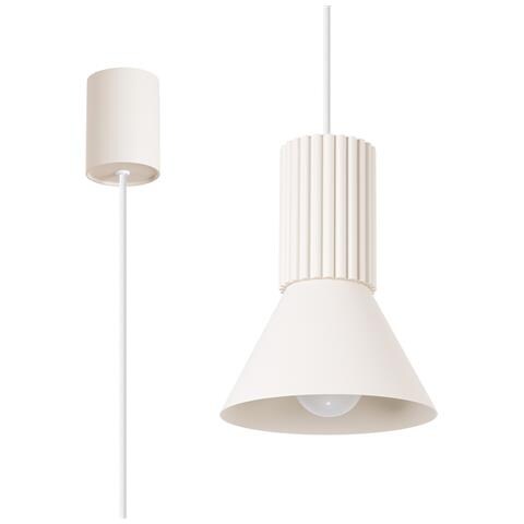 Lampada A Sospensione Estria 1 Beige Sl. 1870 - Soppalco Lampada A Sospensione Beige 120x14x14 Cm - Foto 1