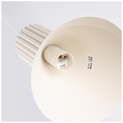 Lampada A Sospensione Estria 1 Beige Sl. 1870 - Soppalco Lampada A Sospensione Beige 120x14x14 Cm - Foto 8