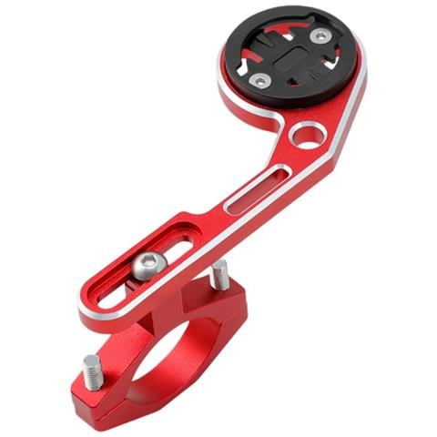 Supporto Estensione Per Computer Da Bici In Lega Di Alluminio - Compatibile Con Garmin, Bryton E Cateye Red - Foto 1