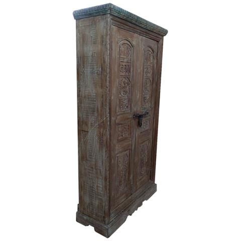 Armadio In Legno Marrone 121x45x220h - Foto 1
