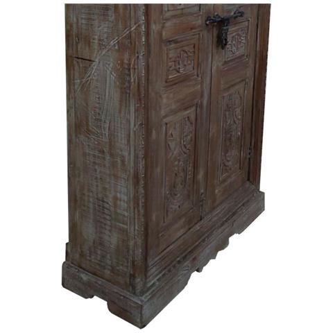 Armadio In Legno Marrone 121x45x220h - Foto 6